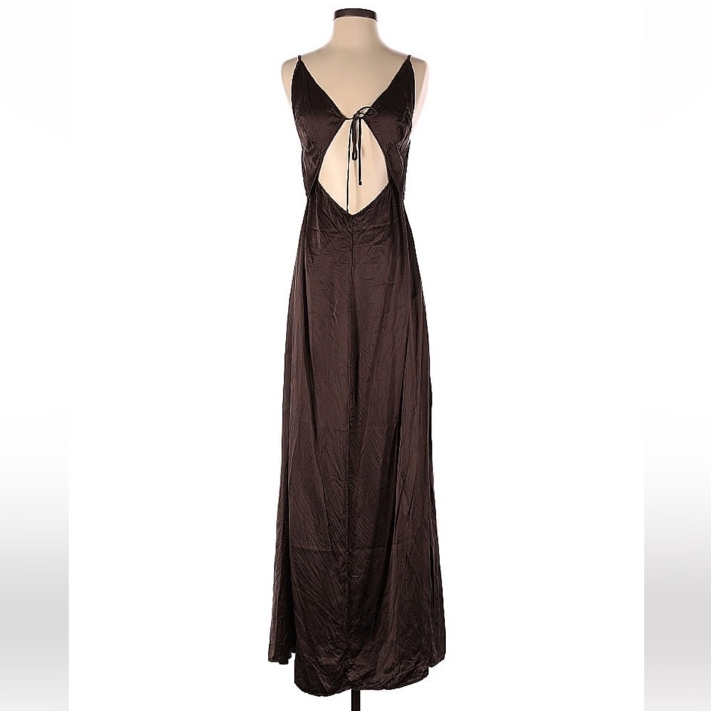 Reformation eclipse dress in brown - Picture 2 of 7